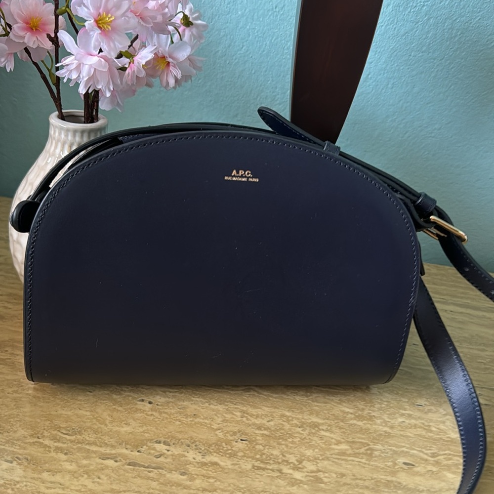 New APC navy blue half moon bag - Picture 7 of 12